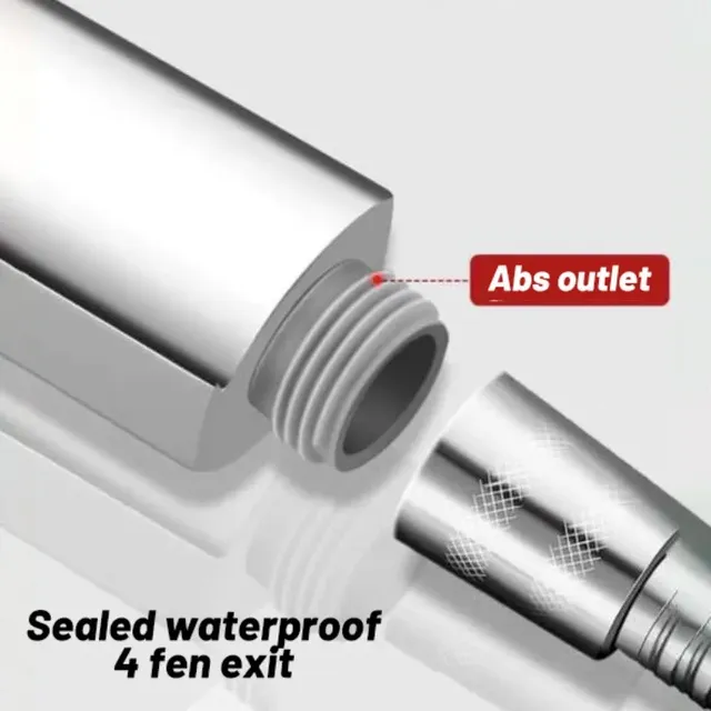 Pommeau douche carré grand débit trois vitesses réglable… – vue 3