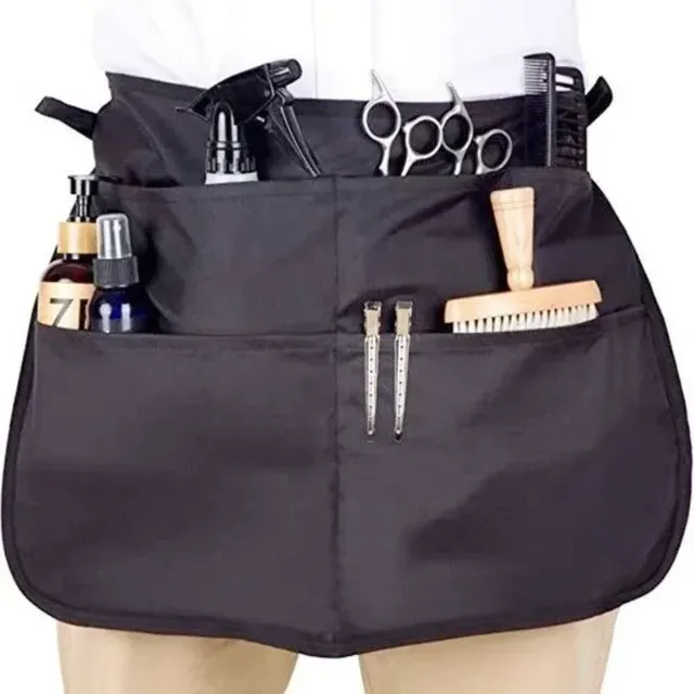 Tablier de coiffeur noir professionnel imperméable… – vue 3