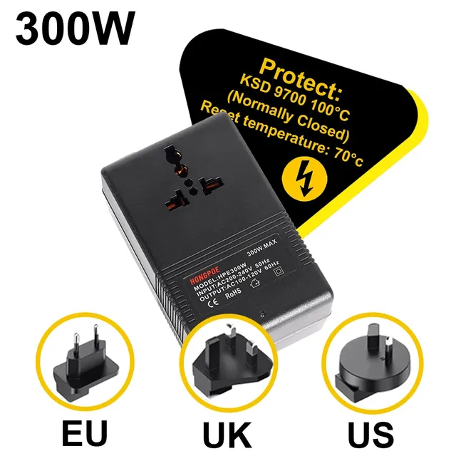 Convertisseur tension voyage 300W abaisseur 220240V… – vue 3