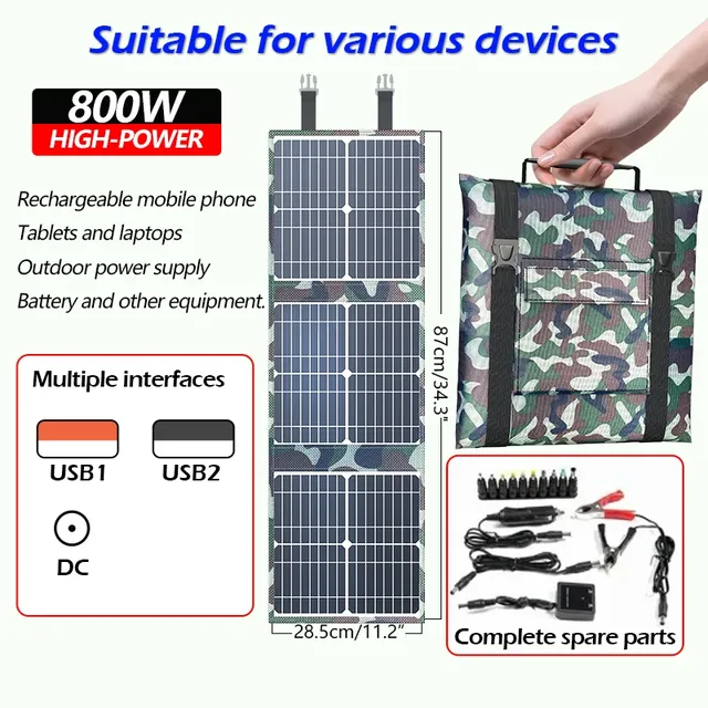 Kit de Panneaux Solaires Pliables pour Camping – vue 5