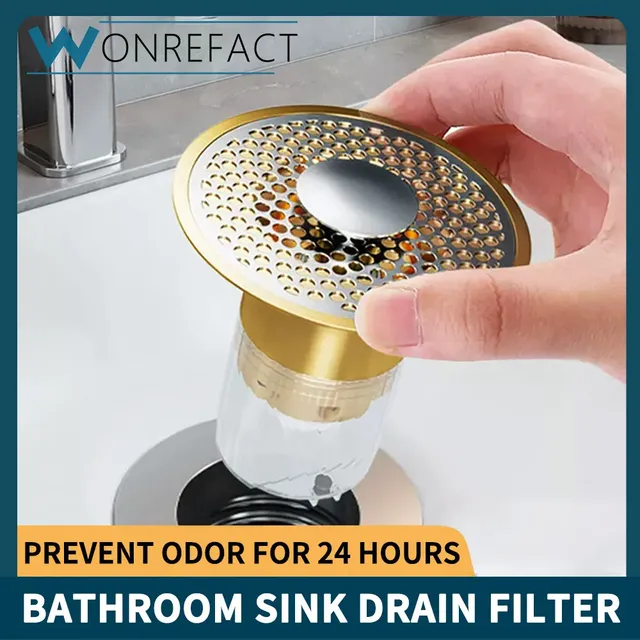 Filtre de Drainage universel pour lavabo de salle de bains – vue 2