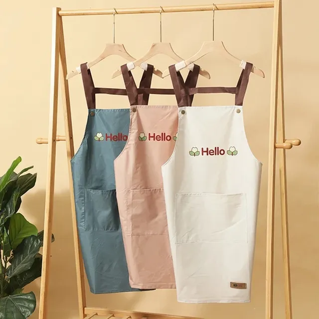 Tablier imperméable imprimé Hello Letter – vue 6