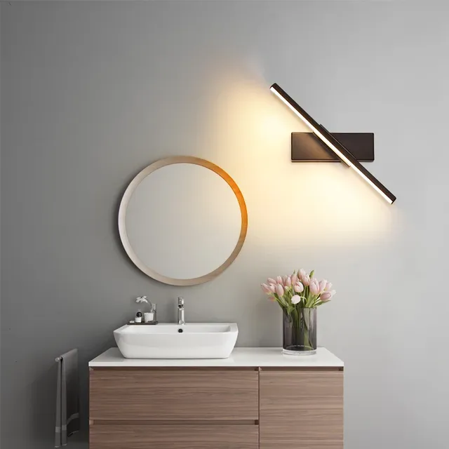 Miroir Led moderne 12W avec lumières – vue 4