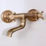 Robinet mural mélangeur laiton brossé bronze antique… – vue 3