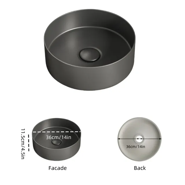Lavabo de salle de bain moderne en céramique… – vue 2