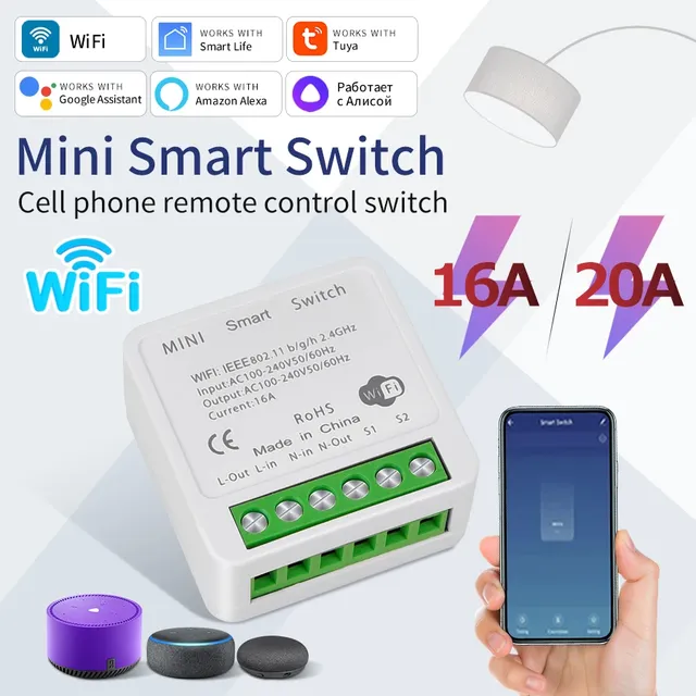 16A 20A Tuya WiFi commutateur intelligent contrôle…
