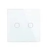 Interrupteur tactile mural verre cristal blanc panneau… – vue 2
