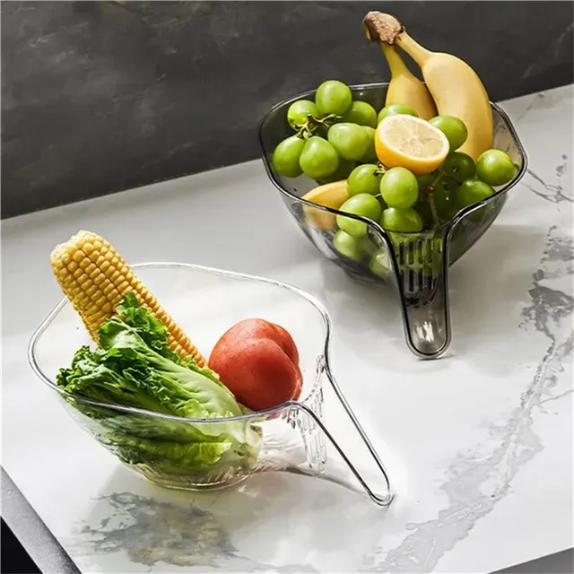 Passoire Panier Égouttage Transparent Plastique… – vue 2