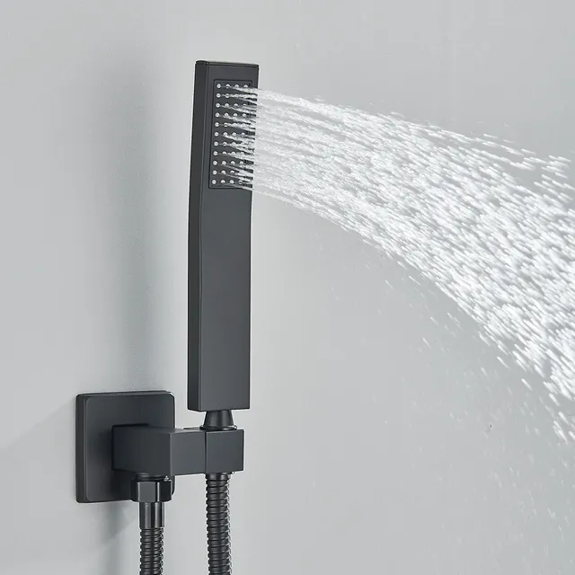 Ensemble de système de douche de pluie thermostatique à… – vue 6