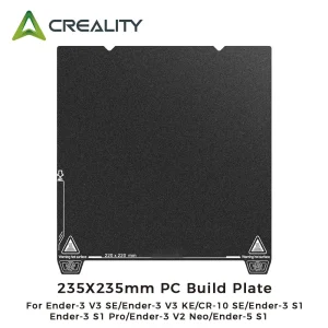 Carte de plate-forme PC simple face Ender-3 V3 SE/KE, 235x235mm, plaque de construction de glaçage, accessoires d&rsquo;imprimante 3D