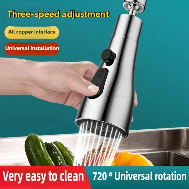 Robinet de cuisine chromé élégant 1 pièce – vue 2