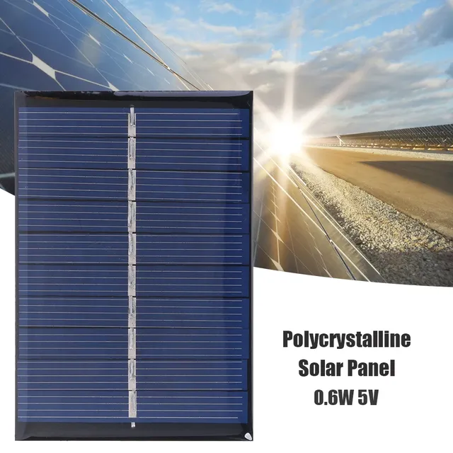 1-10 pièces 0.6W 5V panneau solaire Portable 120mA… – vue 2