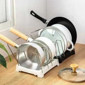 Organisateurs d’armoires de cuisine pour casseroles et poêles, support de rangement extensible en acier inoxydable, planche à découper, étagère d’ustensiles de cuisine de séchage Organisateurs d’armoires de cuisine pour casseroles et poêles, support de rangement extensible en acier inoxydable, planche à découper, étagère d’ustensiles de cuisine de séchage