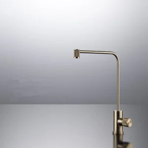 Évier de cuisine en cuivre gris odorpivotant à 360 °, robinet supporter ficateur d&rsquo;eau froide simple, supporter ficateur Pound, robinet à boire direct, noir