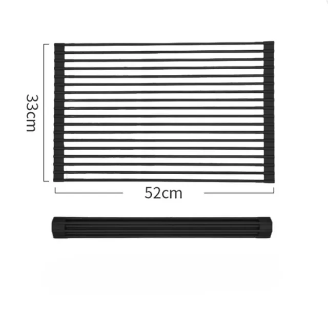 Grand support de séchage de vaisselle pliable 52x33cm – vue 6