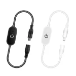 LED bande tactile variateur luminosité gradation interrupteur fonction de mémoire 5V 12V 3A COB SMD bande lumières interrupteur réglable avec indicateur