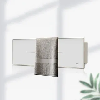 Chauffeserviettes électrique 220V 24W blanc mural horizontal…