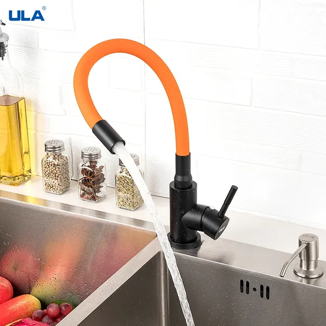 ULA robinet de cuisine en or – vue 3