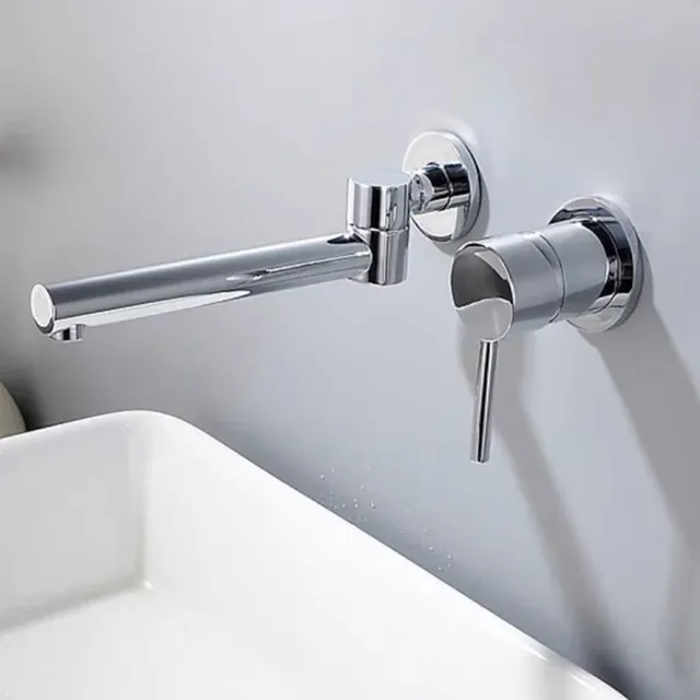 Lavabo mural avec poignée unique moderne – vue 7
