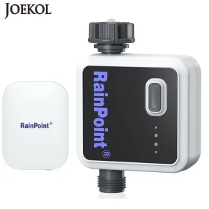 RainPoint-Contrôleur d&rsquo;arrosage de pelouse intelligent, système d&rsquo;irrigation, minuterie de assujet, minuterie d&rsquo;eau sans fil, tuyau d&rsquo;arrosage de jardin intelligent