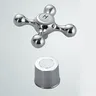 Poignée croix laiton chromé finition miroir style rétro… – vue 4