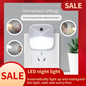 Veilleuse LED intelligente sans fil, prise UE, contrôle de la lumière, capteur, 220V, applique murale pour la maison, les couloirs, les salles de bain, les couloirs