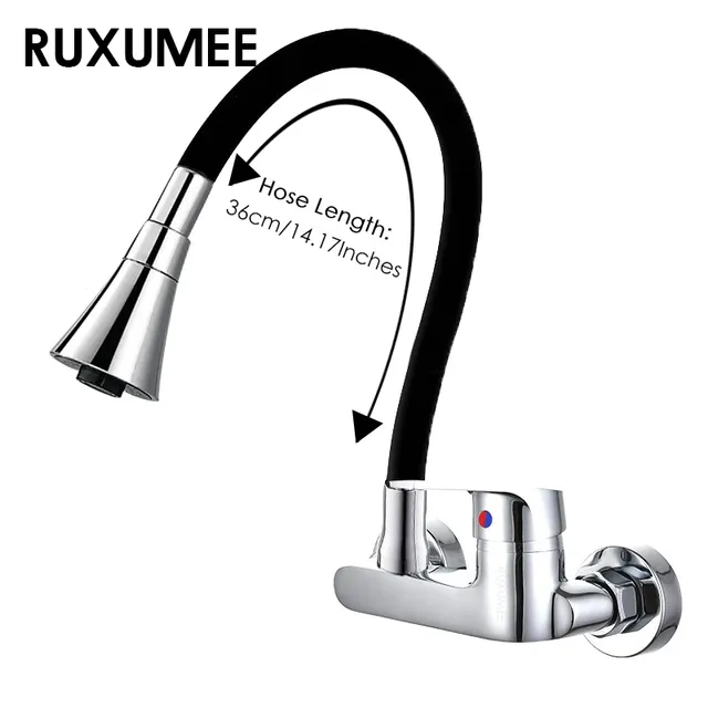 Robinet de cuisine mural Flexible rotatif à 360 degrés – vue 7