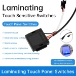 Interrupteur à capteur tactile 36W DC5-12V 3A, lumière LED à gradation intelligente, réglage de la température de couleur 1/2, interrupteur à pavé tactile Compact