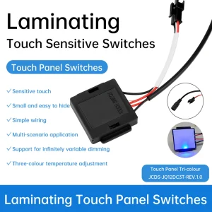 Interrupteur à capteur tactile 36W DC5-12V 3A, lumière LED à gradation intelligente, réglage de la température de couleur 1/2, interrupteur à pavé tactile Compact