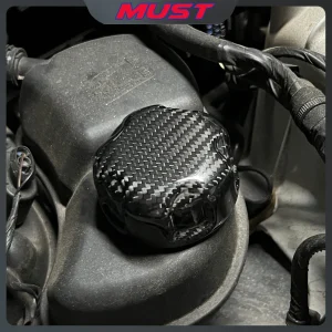 Bouchon de Remplissage de Carburant en Fibre de Carbone, Précieux Liquide de Refroidissement, Bouteille d&rsquo;Huile Moteur 6,000, pour BMW F32, F15, G32, G82, G22, G15, G26, G42, F82