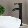 Robinet noir de style minimaliste en acier inoxydable – vue 6