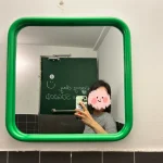 Miroir de salle de bains en acier inoxydable, petit cadre métallique moderne, miroir de maquillage Portable suspendu au mur, Spiegel, décoration de la maison