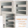 Sèche serviettes mural électrique aluminium laqué gris… – vue 4