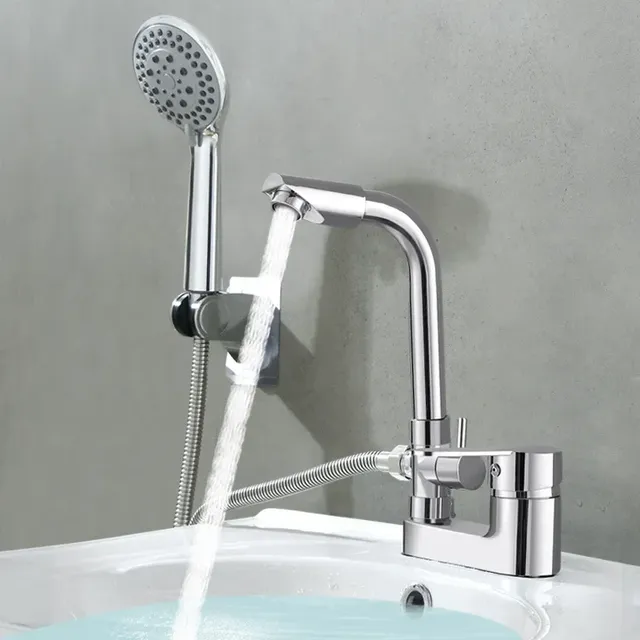 Robinet de douche de lavabo chromé – vue 5