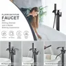 Robinet sur pied baignoire douche sol monté baignoire… – vue 5
