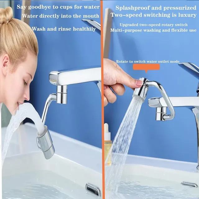 Extension de robinet de cuisine pivotante en acier… – vue 4