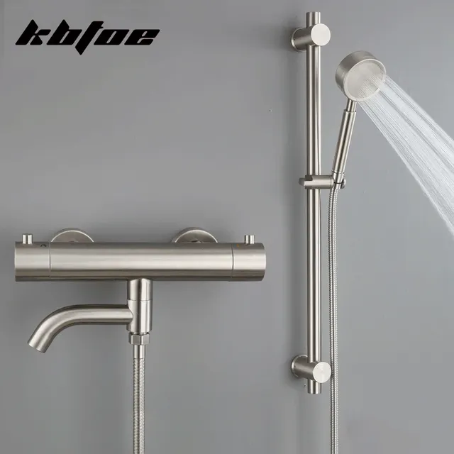 Ensemble de robinets thermostatiques de baignoire et de… – vue 2