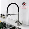 Robinet de cuisine en nickel brossé – vue 2
