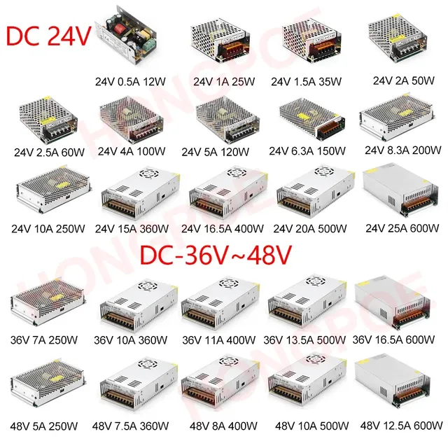 Alimentation électrique DC 5V 12V 24V 36V 48V – vue 3
