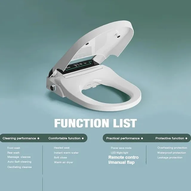 Nouveau couvercle de toilette intelligent séchage… – vue 4