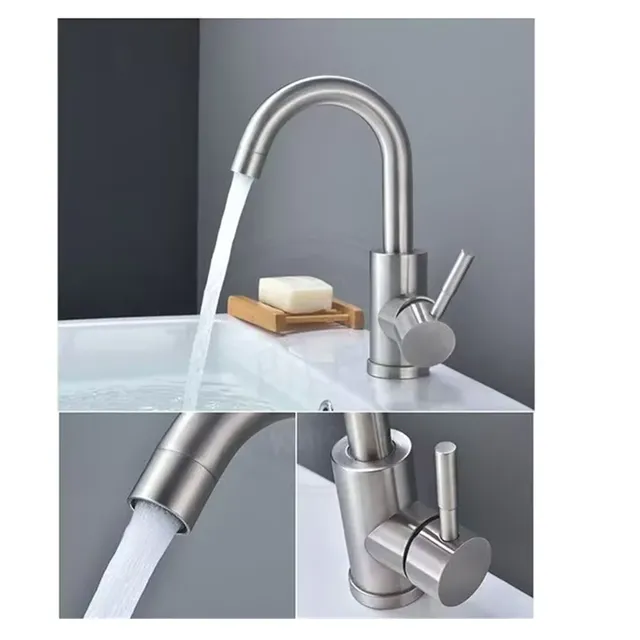 Robinet de cuisine en acier inoxydable – vue 5