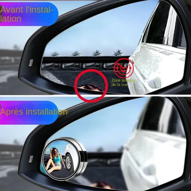 Rétroviseur d'angle mort de voiture grand angle – vue 5
