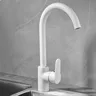 Robinet de cuisine blanc chaud et froid – vue 3