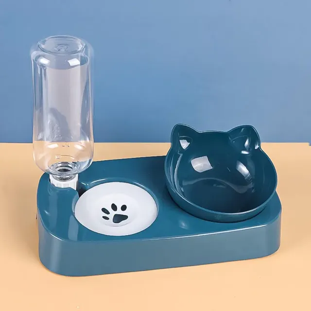 Bols doubles pour chat avec support – vue 2