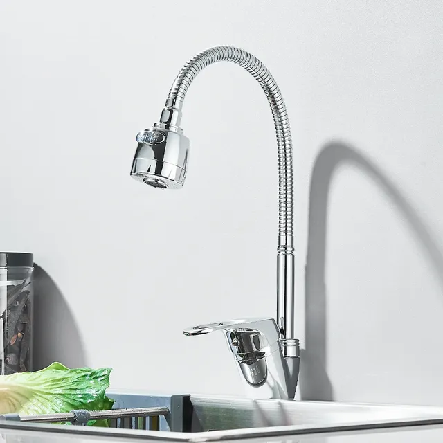 Évier de cuisine à col flexible en acier inoxydable – vue 2