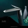 Robinet lavabo laiton massif brossé doré PVD monotrou… – vue 6