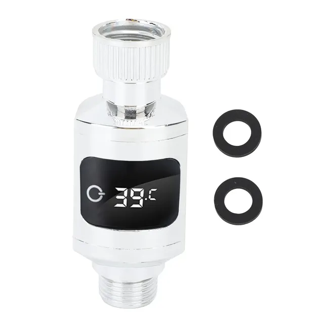 Thermomètre de douche en acier inoxydable