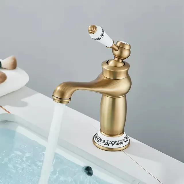 Robinet de salle de bains finition Bronze Antique – vue 3