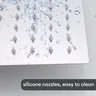 Pommeau de douche à effet pluie carré en acier inoxydable – vue 4