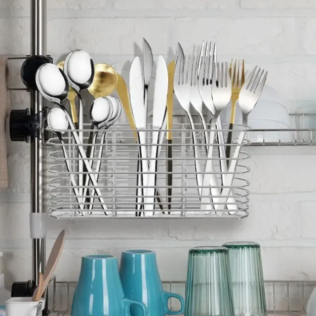 Étagère de rangement de cuisine en acier inoxydable